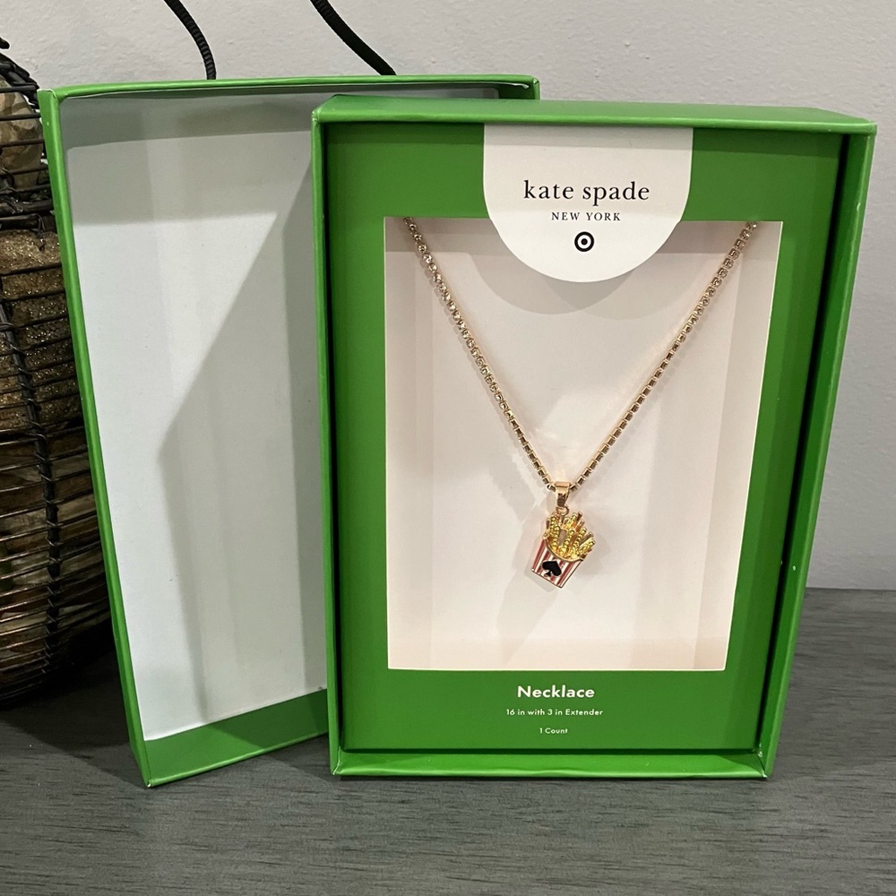 Kate Spade Necklace with French Fry Pendant - Picture 1 of 5